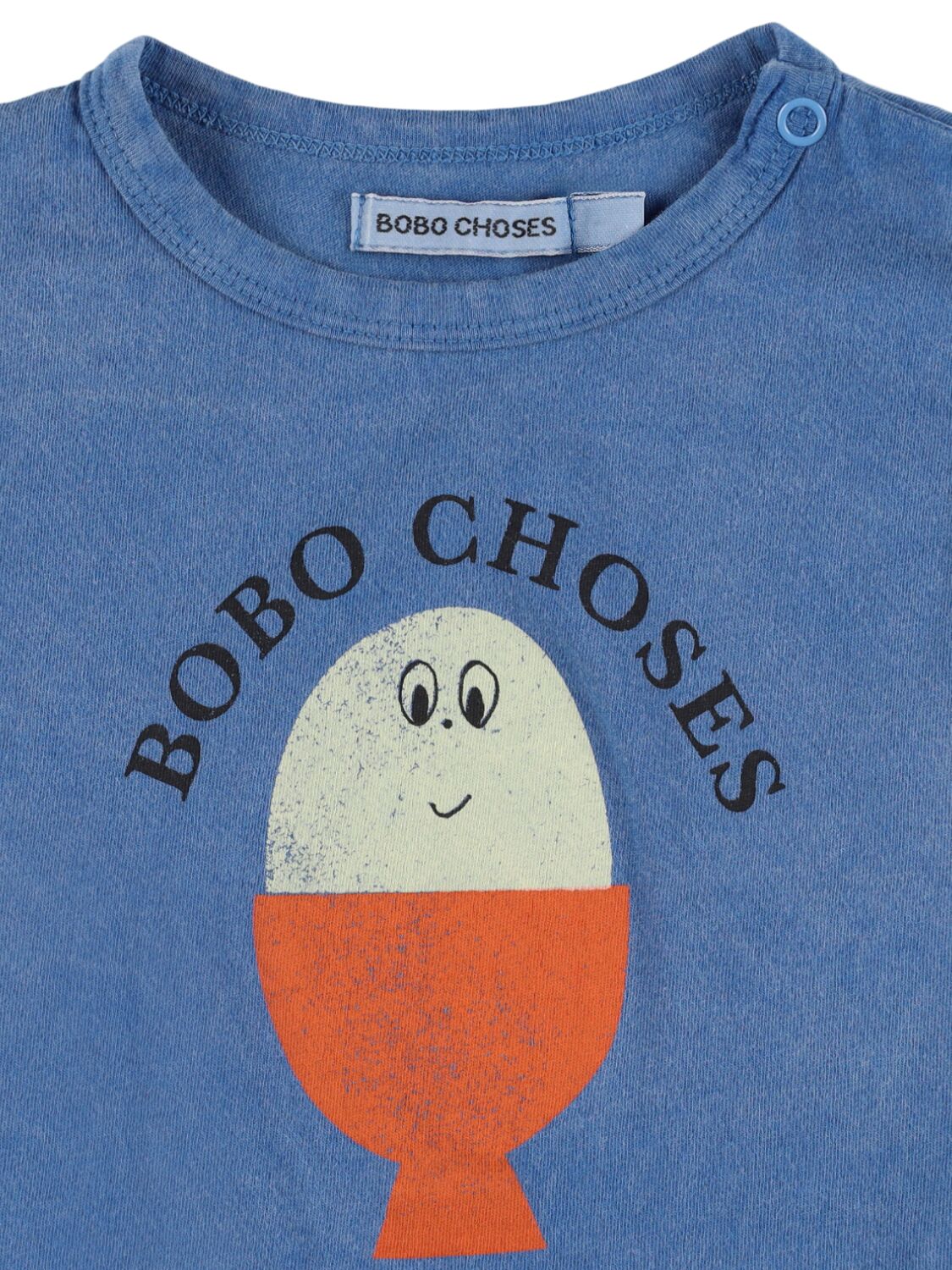 Bobo Choses Printed Cotton Jersey T-shirt In Blue
