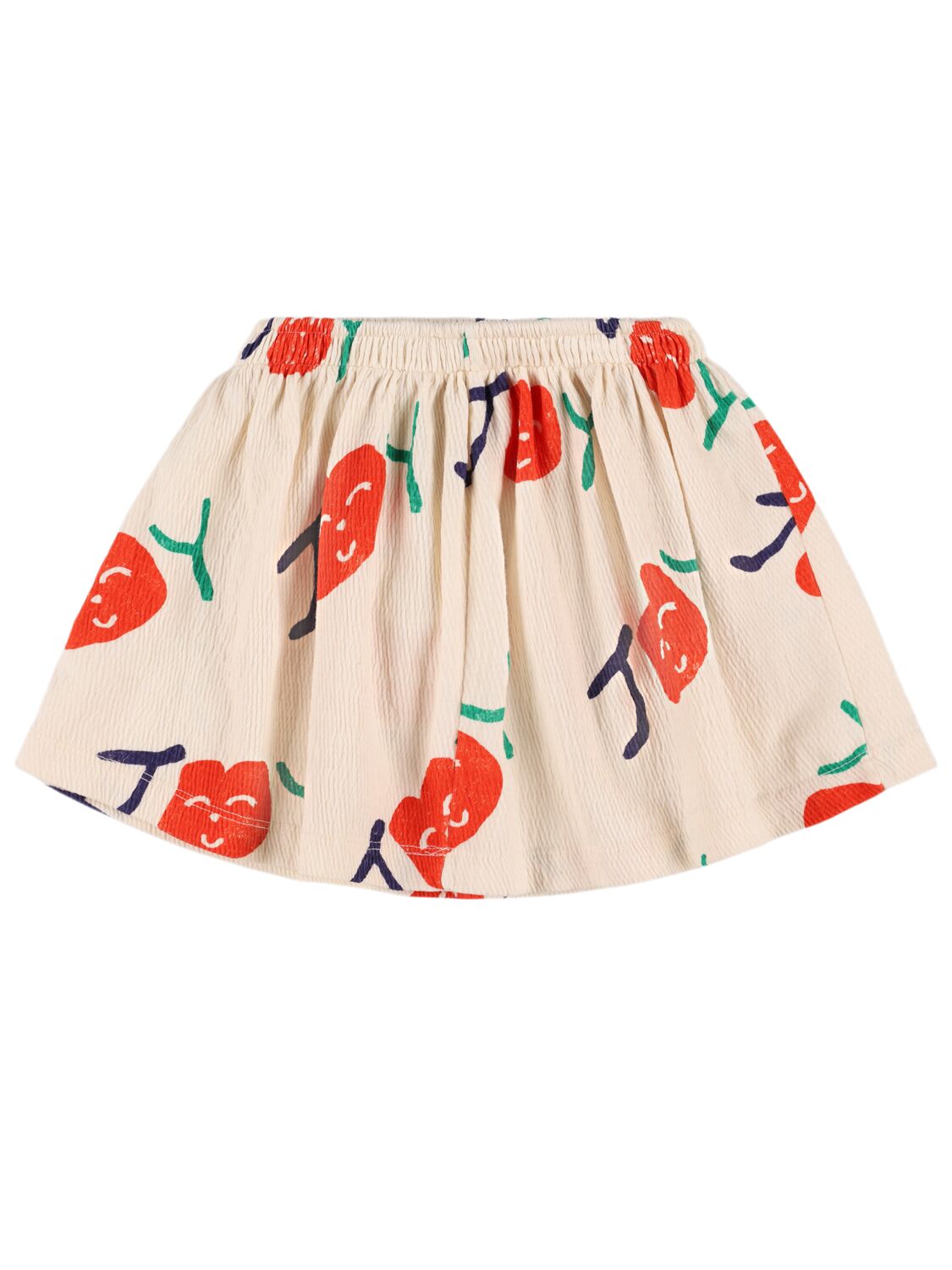 Bobo Choses Printed Cotton Blend Jersey Skirt In White