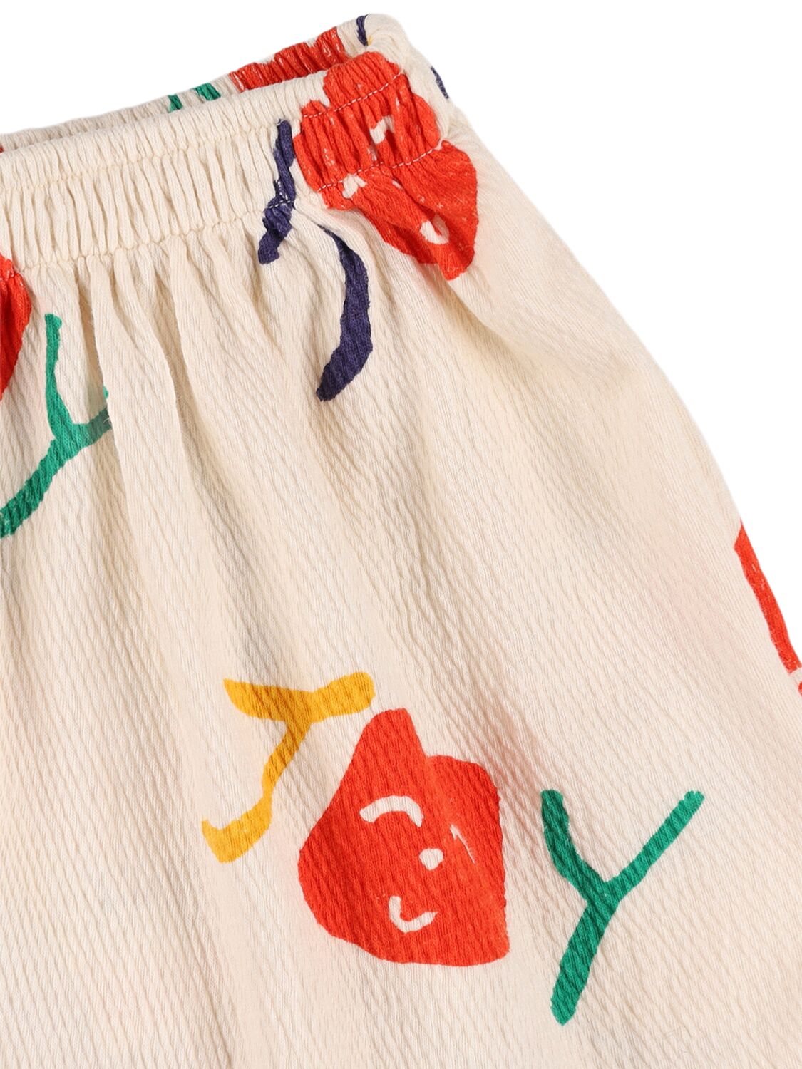 Bobo Choses Printed Cotton Blend Jersey Skirt In White