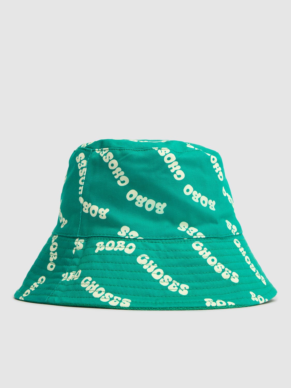 Bobo Choses Reversible Cotton Bucket Hat In Multicolor