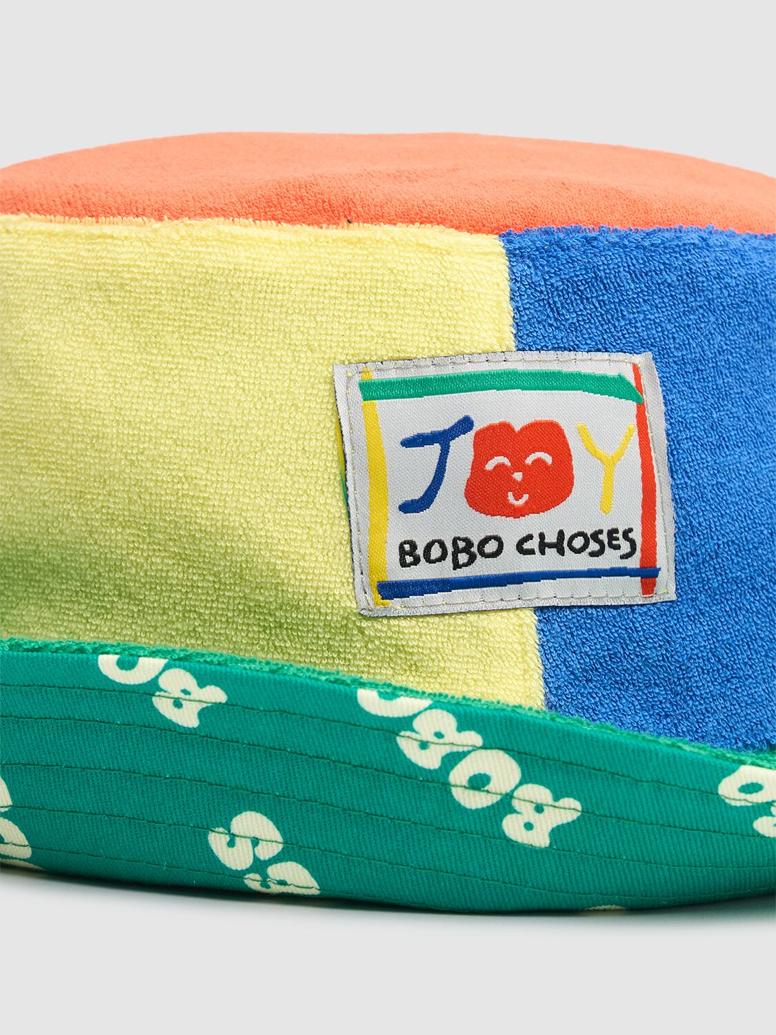 Bobo Choses Reversible Cotton Bucket Hat In Multicolor
