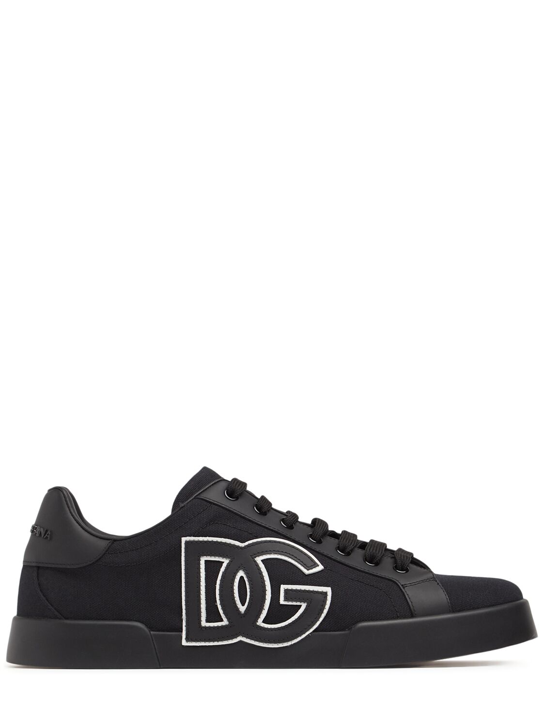 DOLCE & GABBANA Canvas & Leather Sneakers