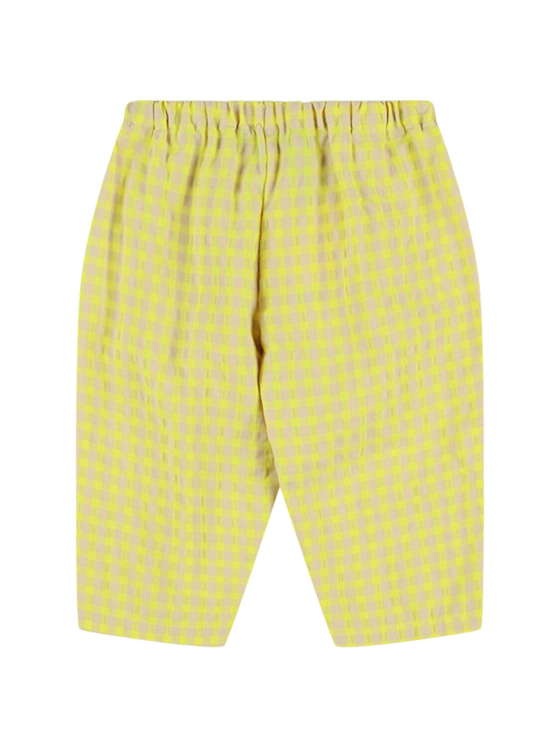 Bobo Choses Woven Cotton Blend Gingham Pants In Multicolor