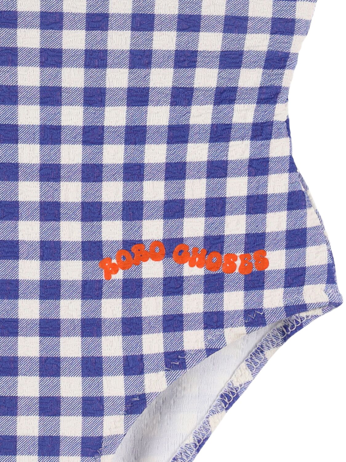 Bobo Choses Lycra One-piece Swimsuit In Blue/white