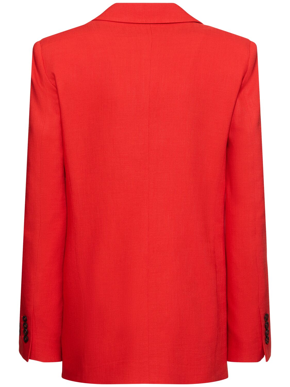 Msgm Single Breast Viscose Blend Blazer In Red