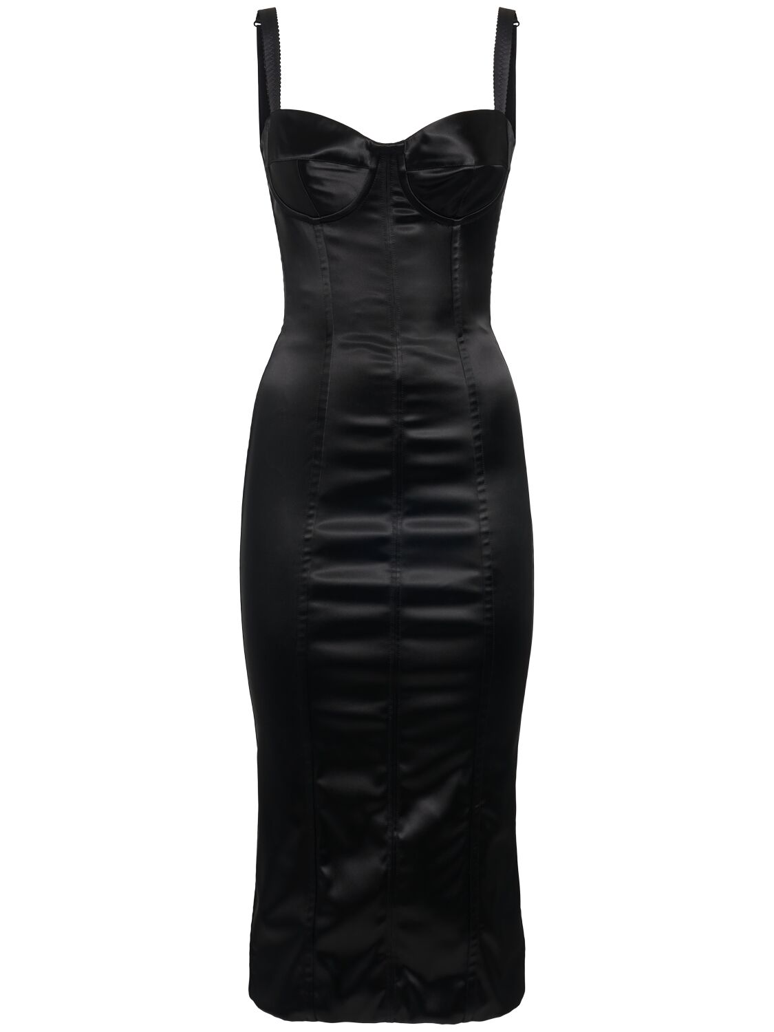 Dolce & Gabbana Satin Midi Dress