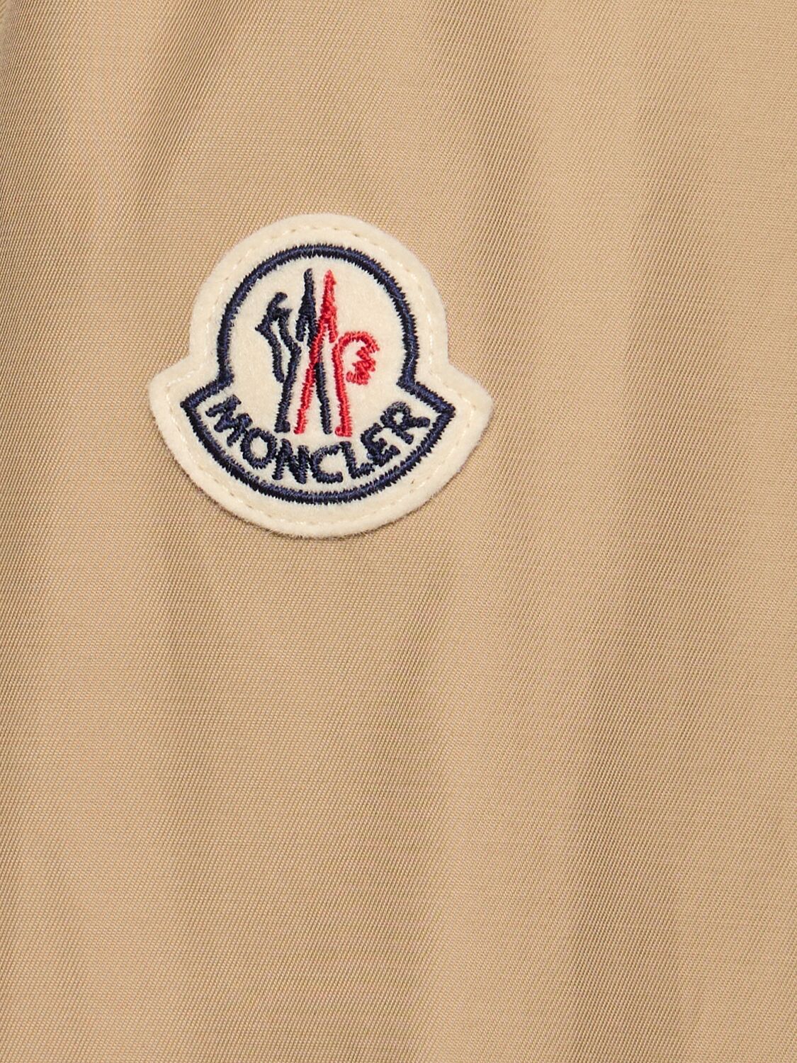 Moncler Saulon Technical Twill Field Jacket In Beige