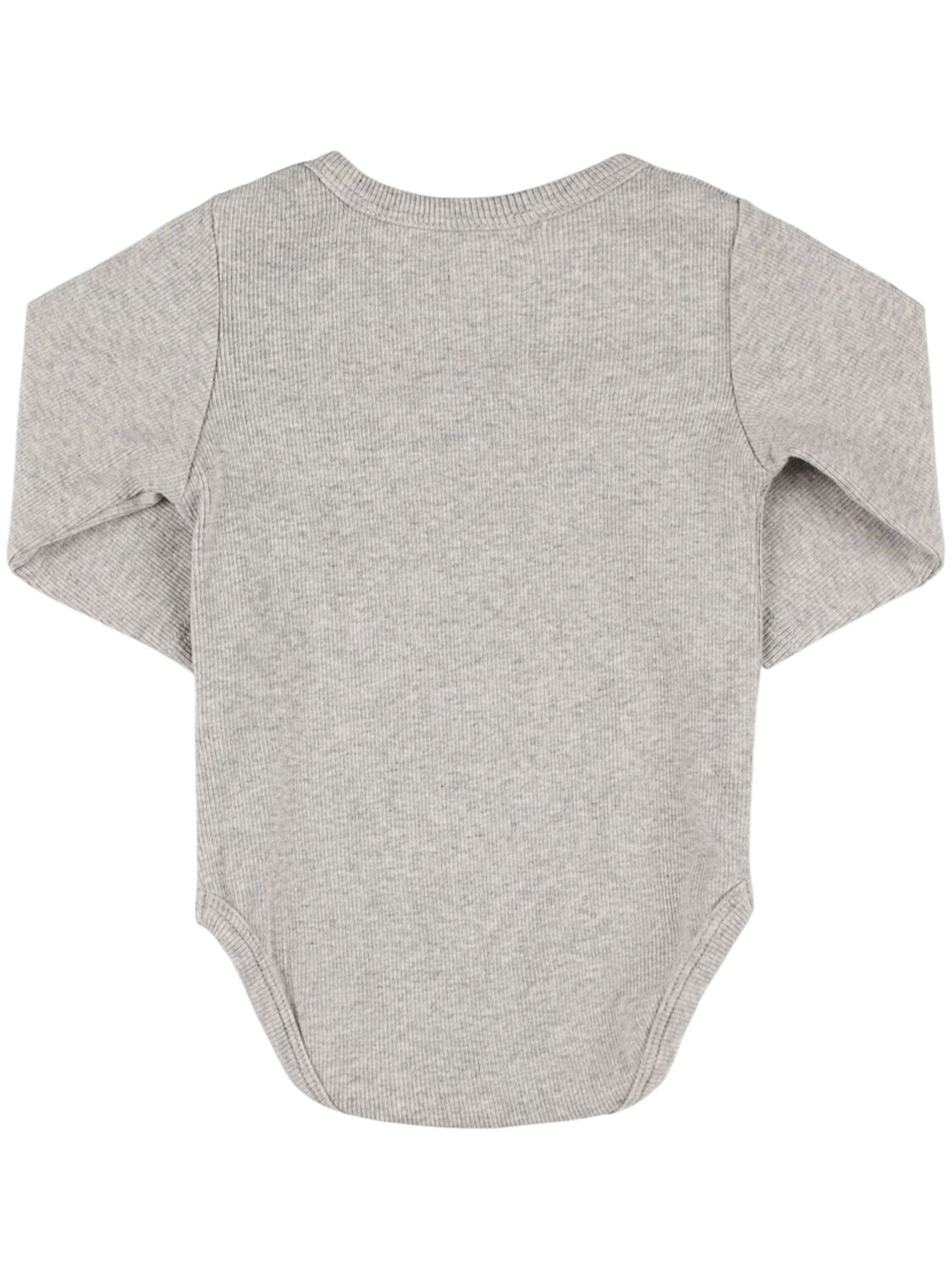 Shop Bobo Choses Printed Jersey Bodysuit In Grey