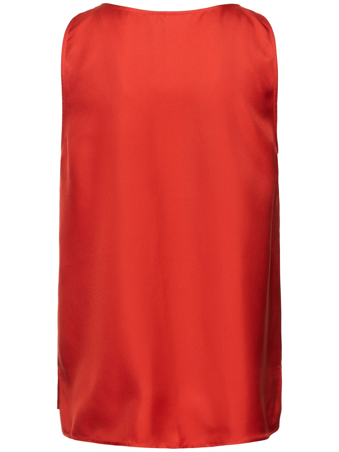 Loulou De Saison Gaby Scoop Neckline Silk Tank Top