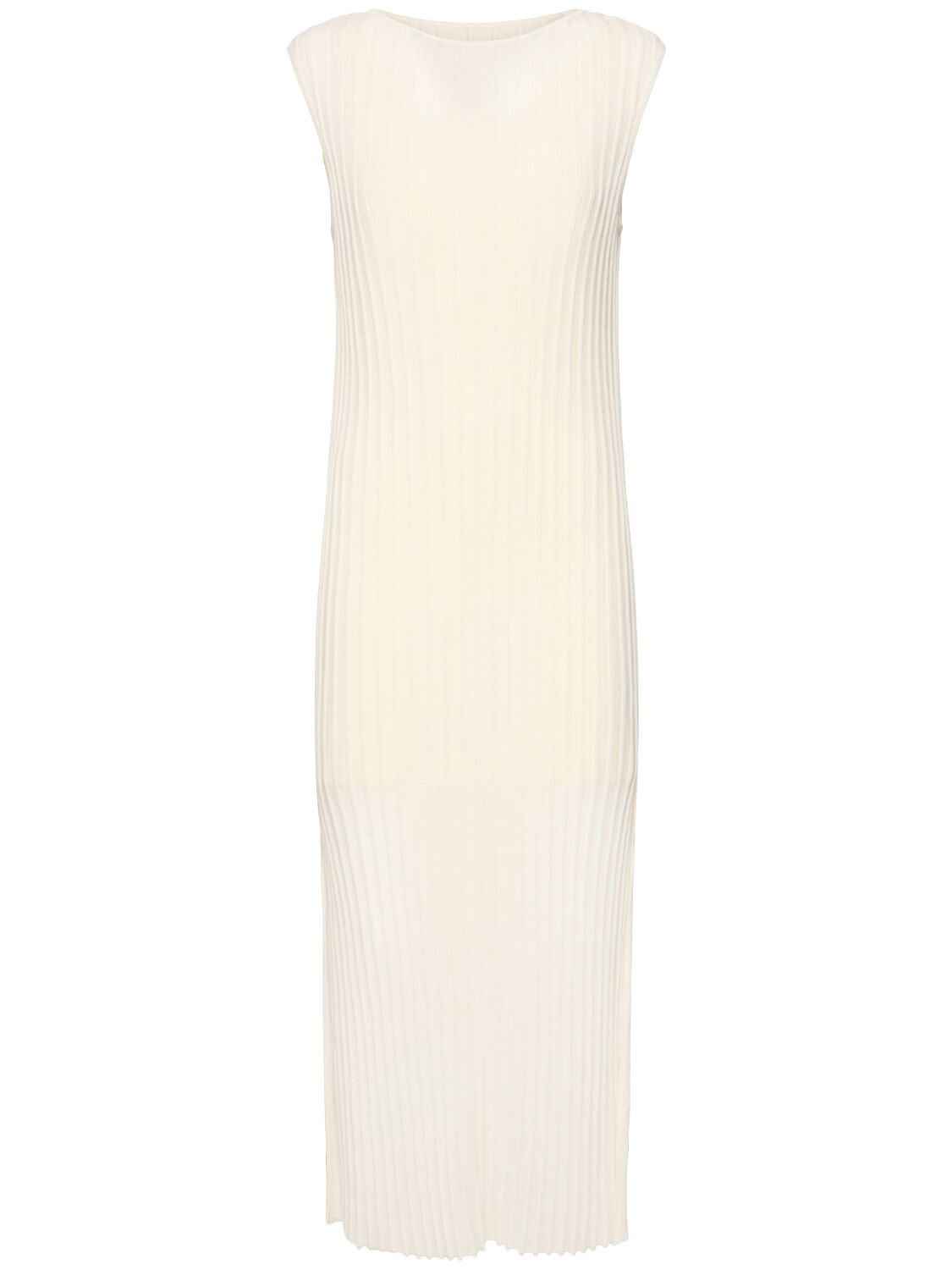 Loulou De Saison Ada Sleeveless Long Knit Dress W/ Split