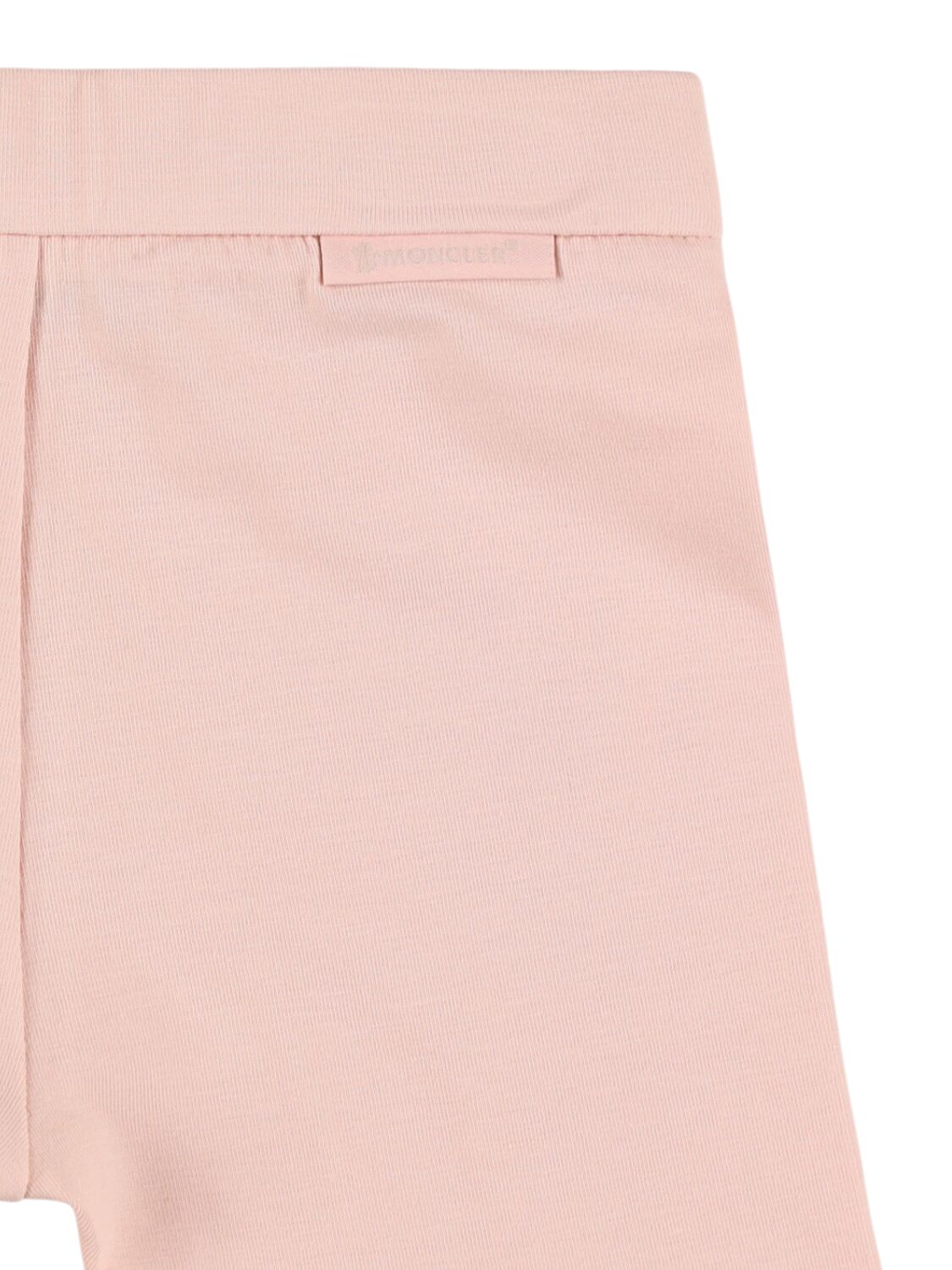 Moncler Stretch Cotton Jersey T-shirt & Shorts In White/pink