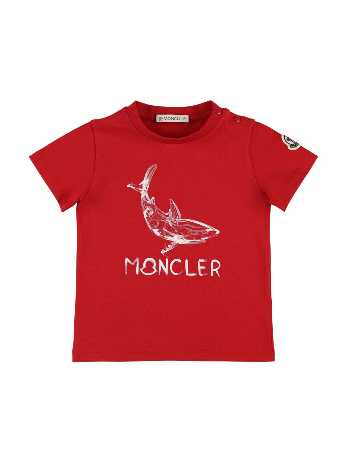 MONCLER Wale Logo Cotton Blend T-shirt