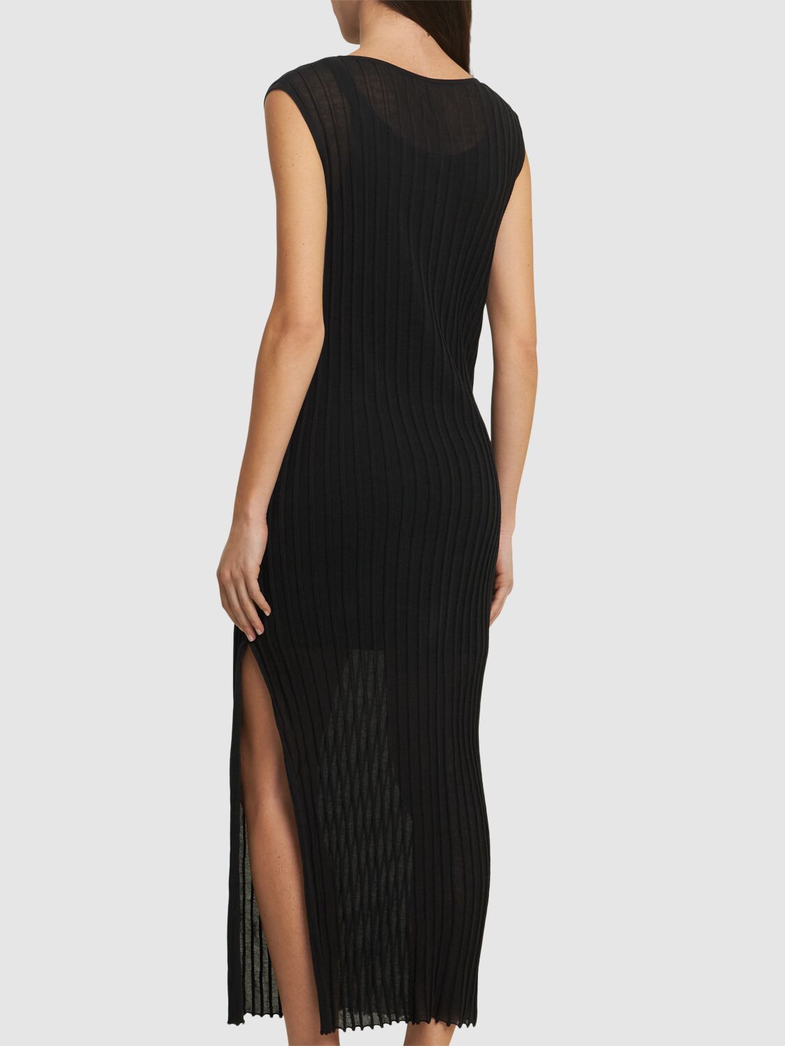 Loulou De Saison Ada Rib Midi Dress