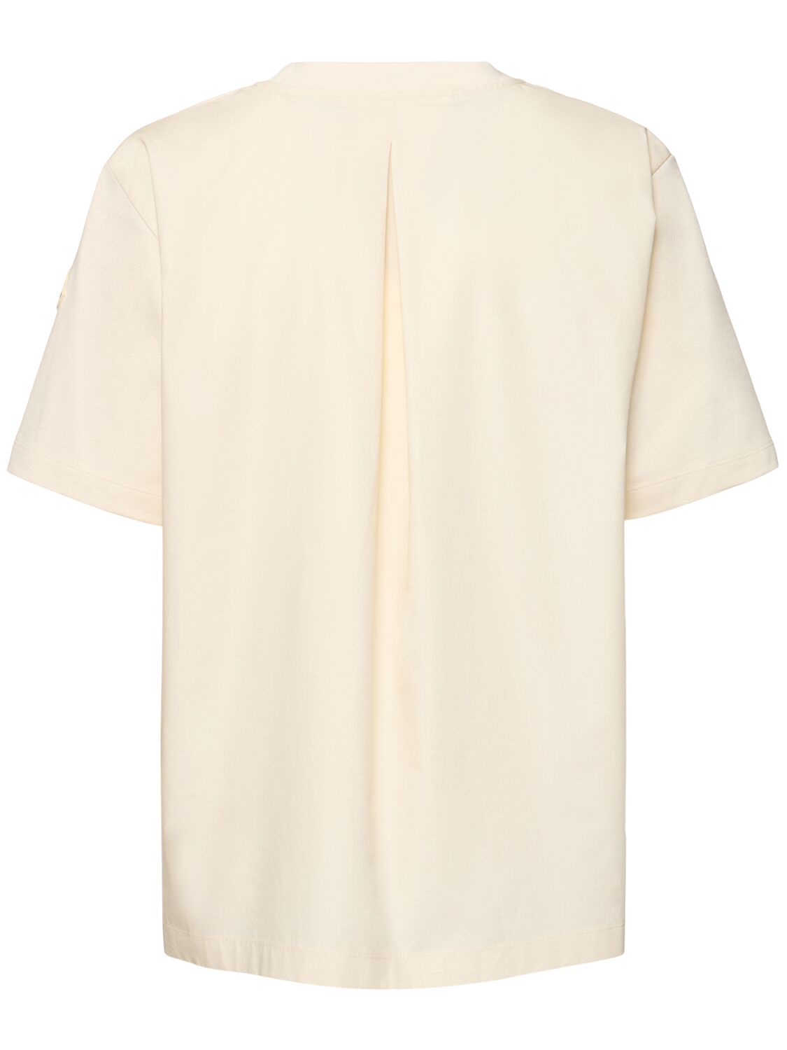 Moncler T-shirt With Side Buttons In White