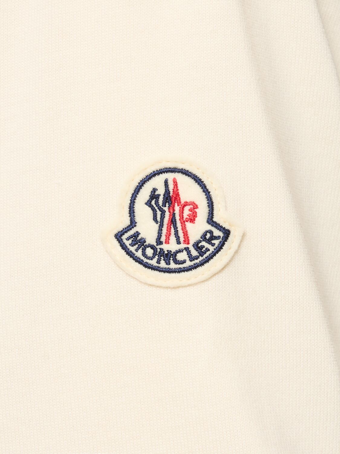 Moncler T-shirt With Side Buttons In White