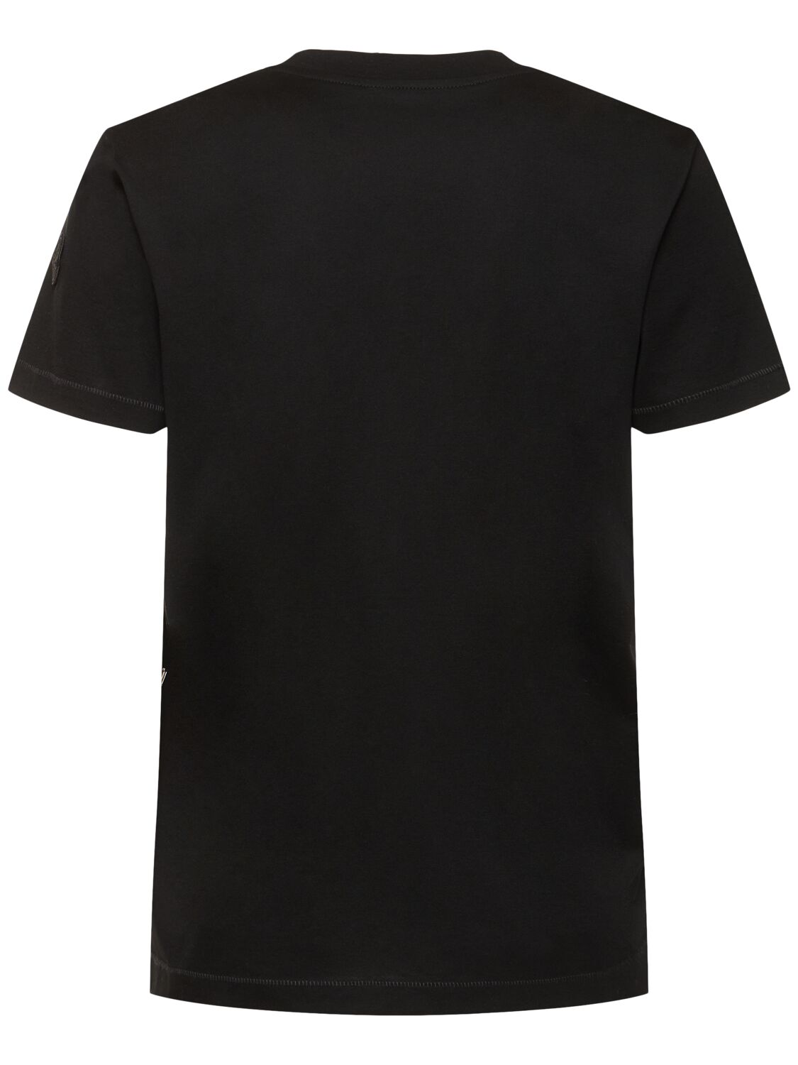 Moncler T-shirt En Coton À Perles In Black