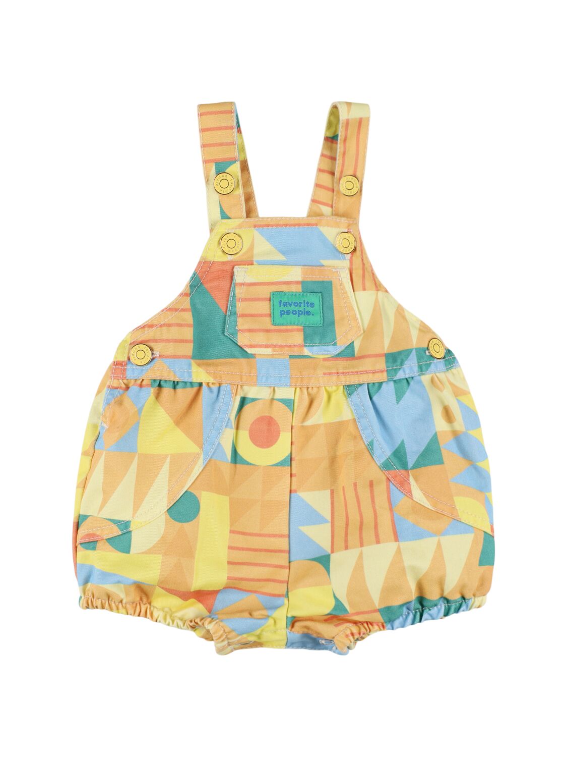 Favorite People Babies' Printed Cotton Overalls In Multi
