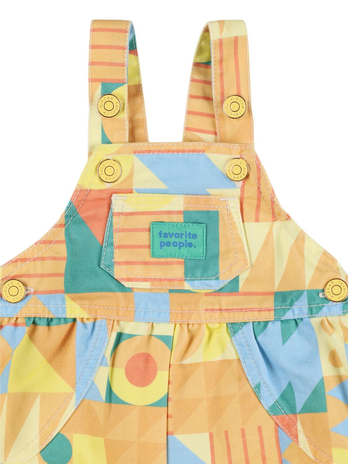 FAVORITE PEOPLE PRINTED COTTON OVERALLS 