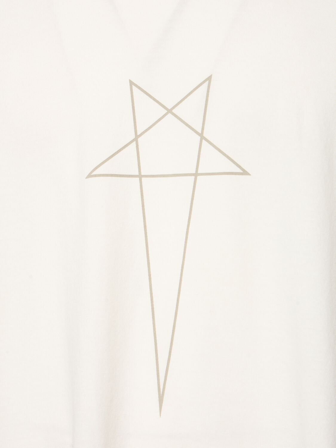 Shop Rick Owens Drkshdw Tommy T Cotton T-shirt In Milk/pearl