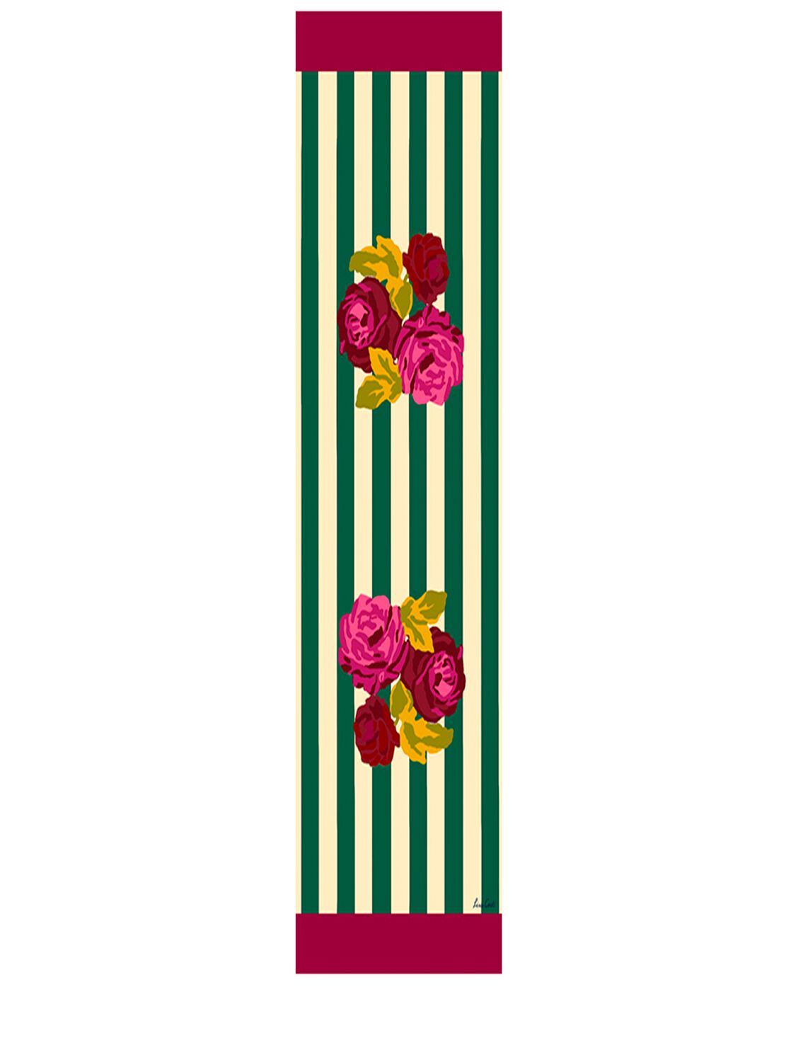 Lisa Corti Nizam Stripes Green Doublemat