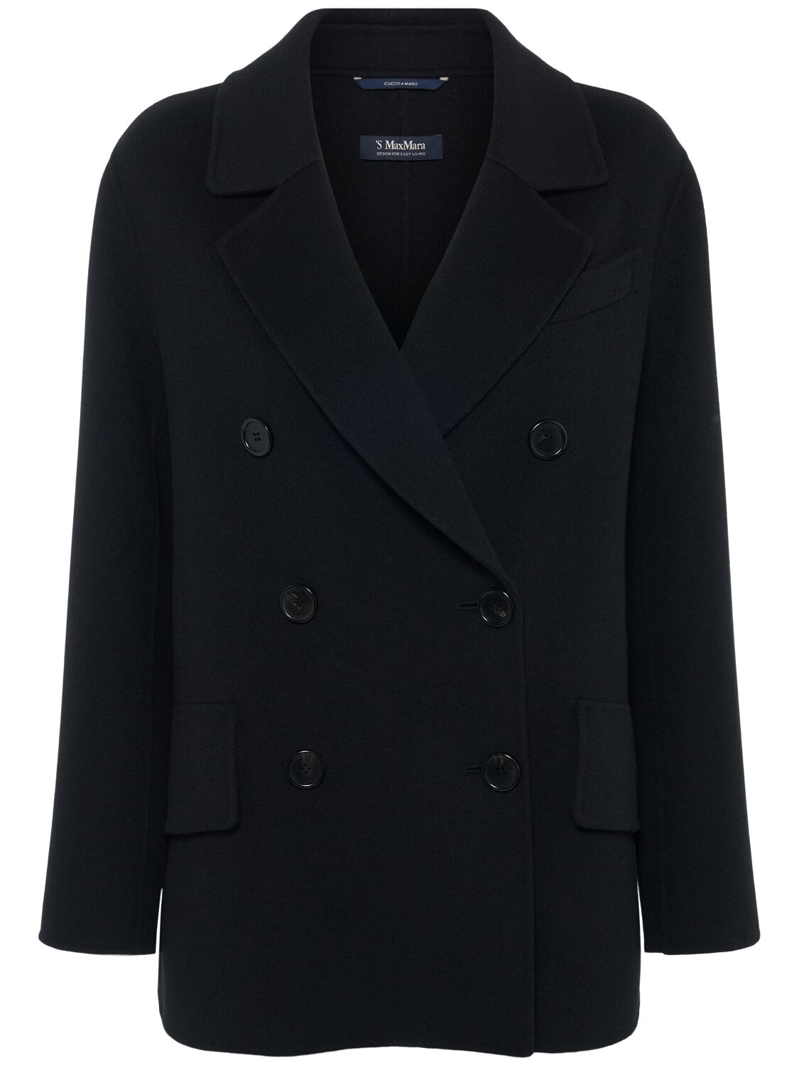 'S MAX MARA Lukas Wool Double Breasted Short Coat