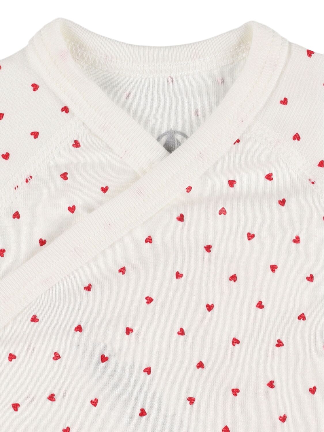 Petit Bateau Set Of 3 Cotton Jersey Bodysuits In 白色/红色