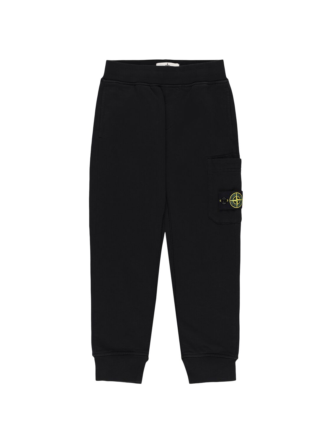 Stone Island Cotton Sweatpants In 黑色