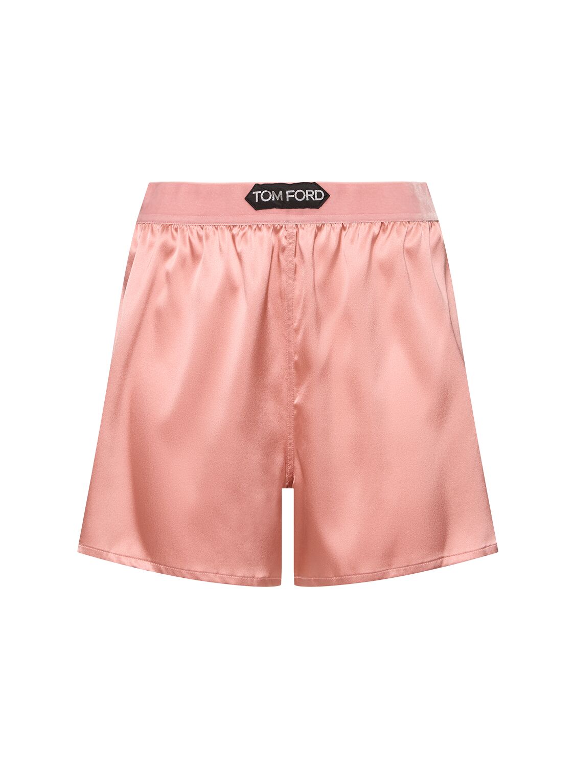 Stretch Silk Satin Pajama Shorts