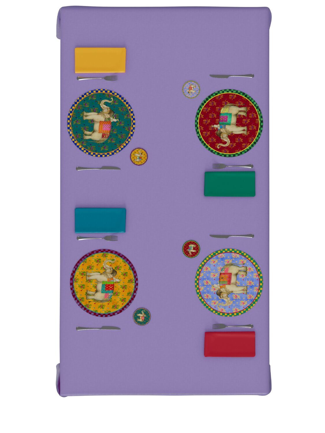 Lisa Corti Ololay Elephant Placemat In Multi