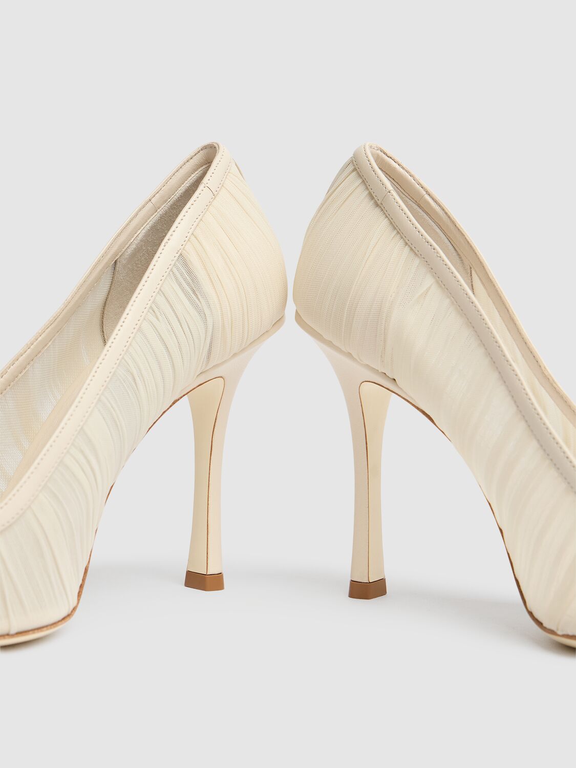 JIMMY CHOO 100MM LOTTA TULLE PUMPS 
