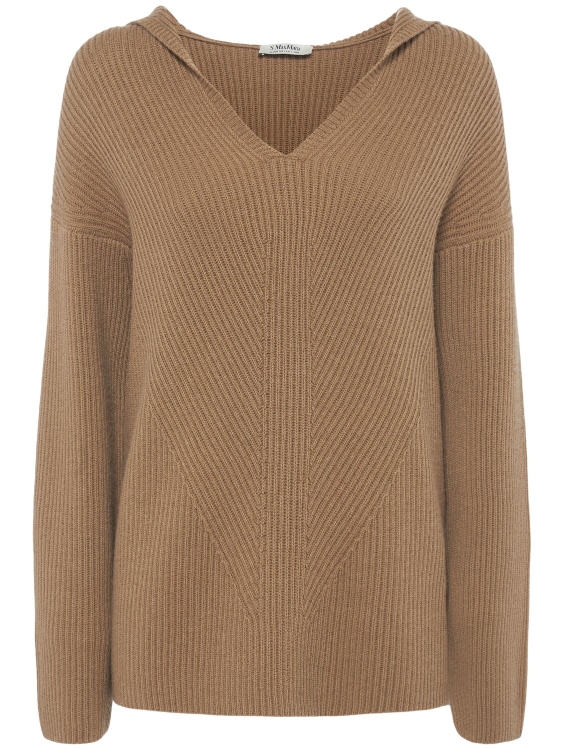 Pull-over En Maille De Laine À Col En V Falcone - 'S MAX MARA - Modalova