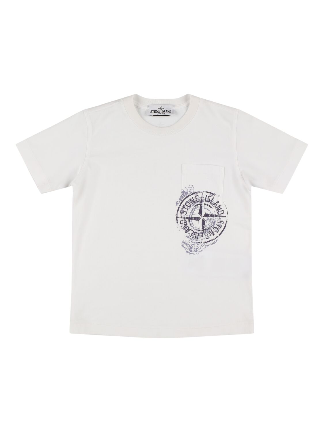 STONE ISLAND JUNIOR Cotton Jersey T-shirt W/logo