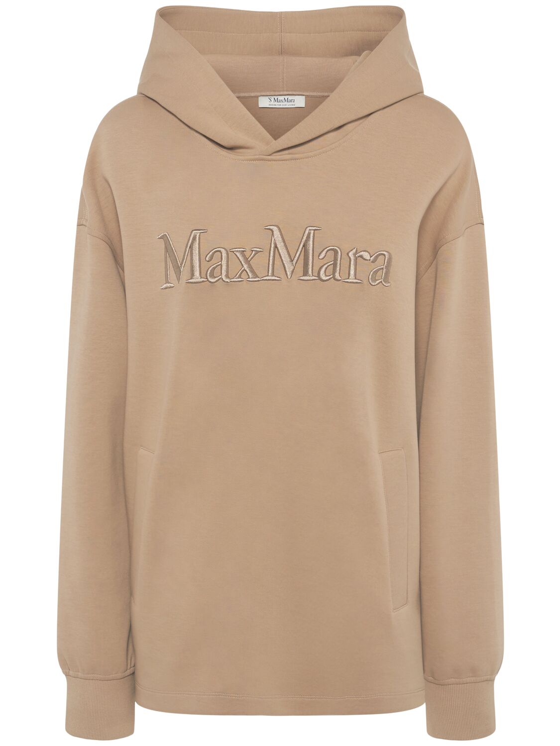 's Max Mara Visiera Logo Jersey Hooded Sweatshirt