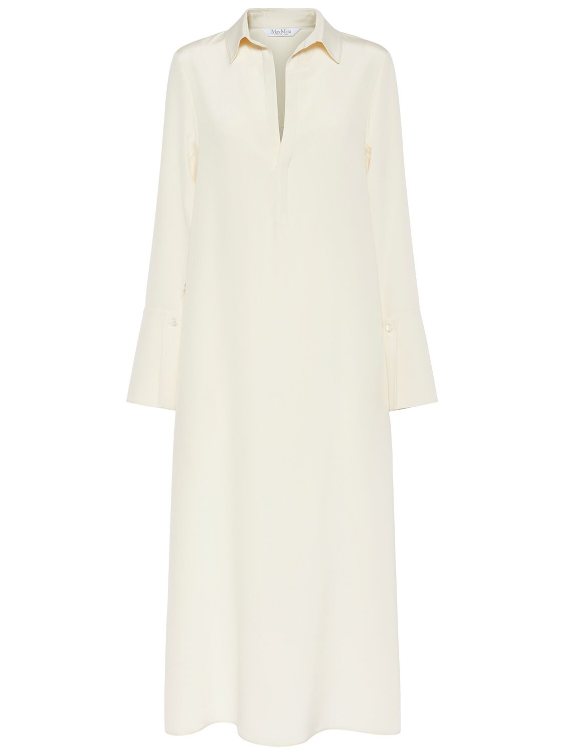 Robe Longue En Crêpe De Chine Ossola - MAX MARA - Modalova