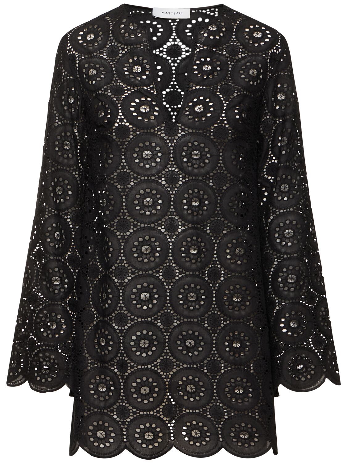 Broderie Anglaise Mini Tunic Dress