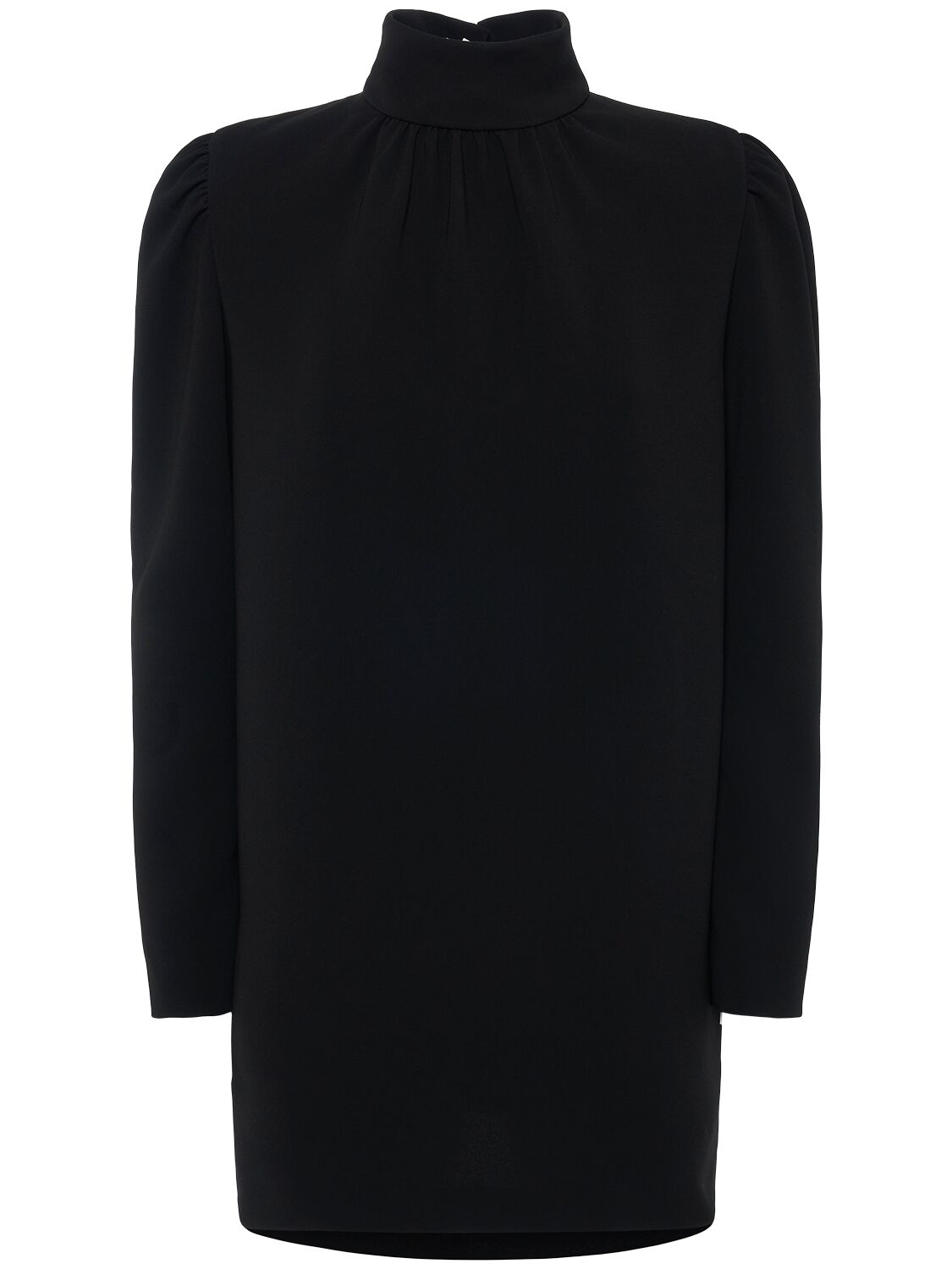Max Mara High Neck Long Sleeve Dress With Pockets