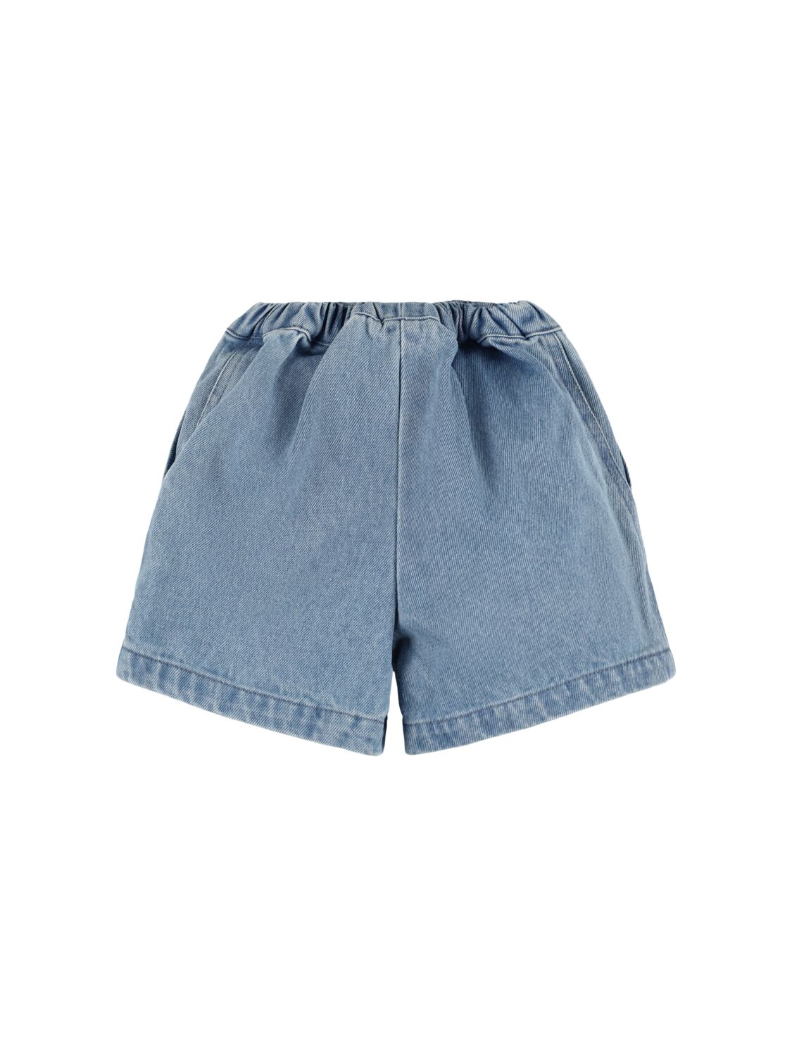 Liewood Stretch Cotton Denim Shorts In 蓝色