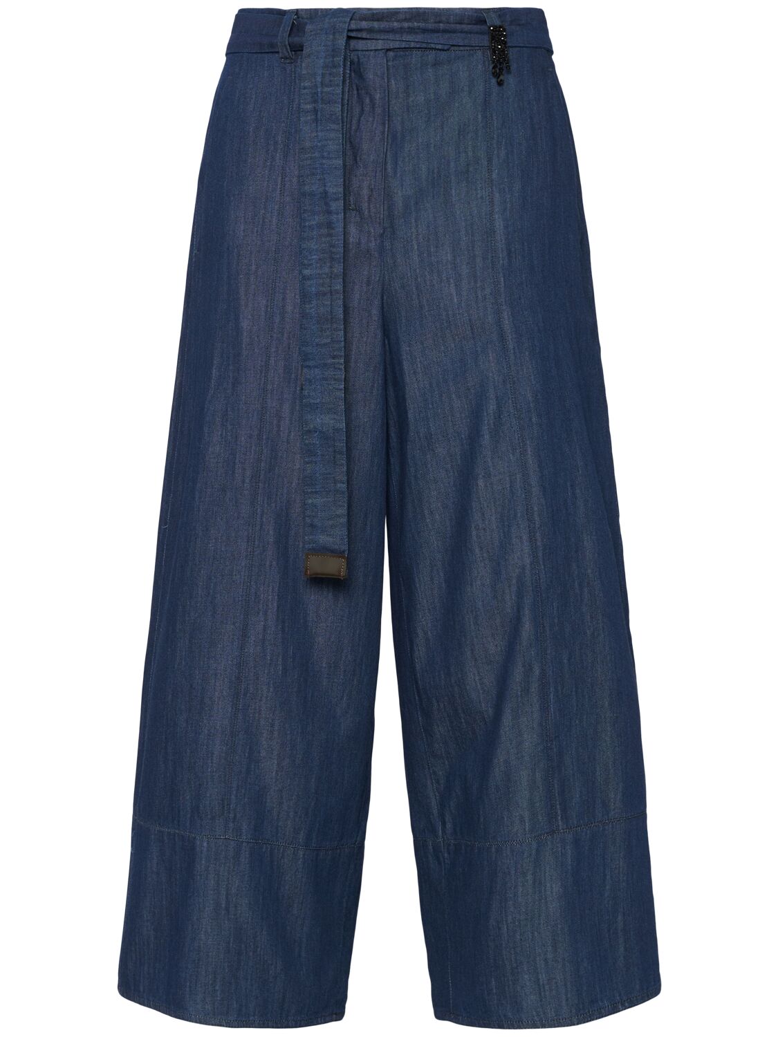 'S MAX MARA Roberta Denim Wide Cropped Pants