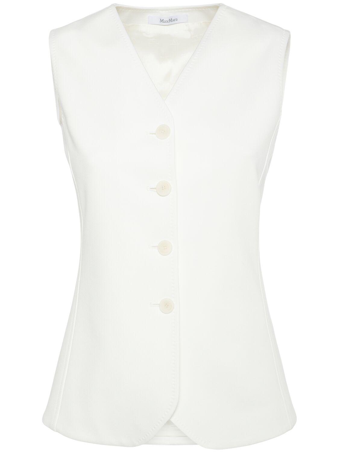 Max Mara Fornovo Viscose Blend Jersey Vest