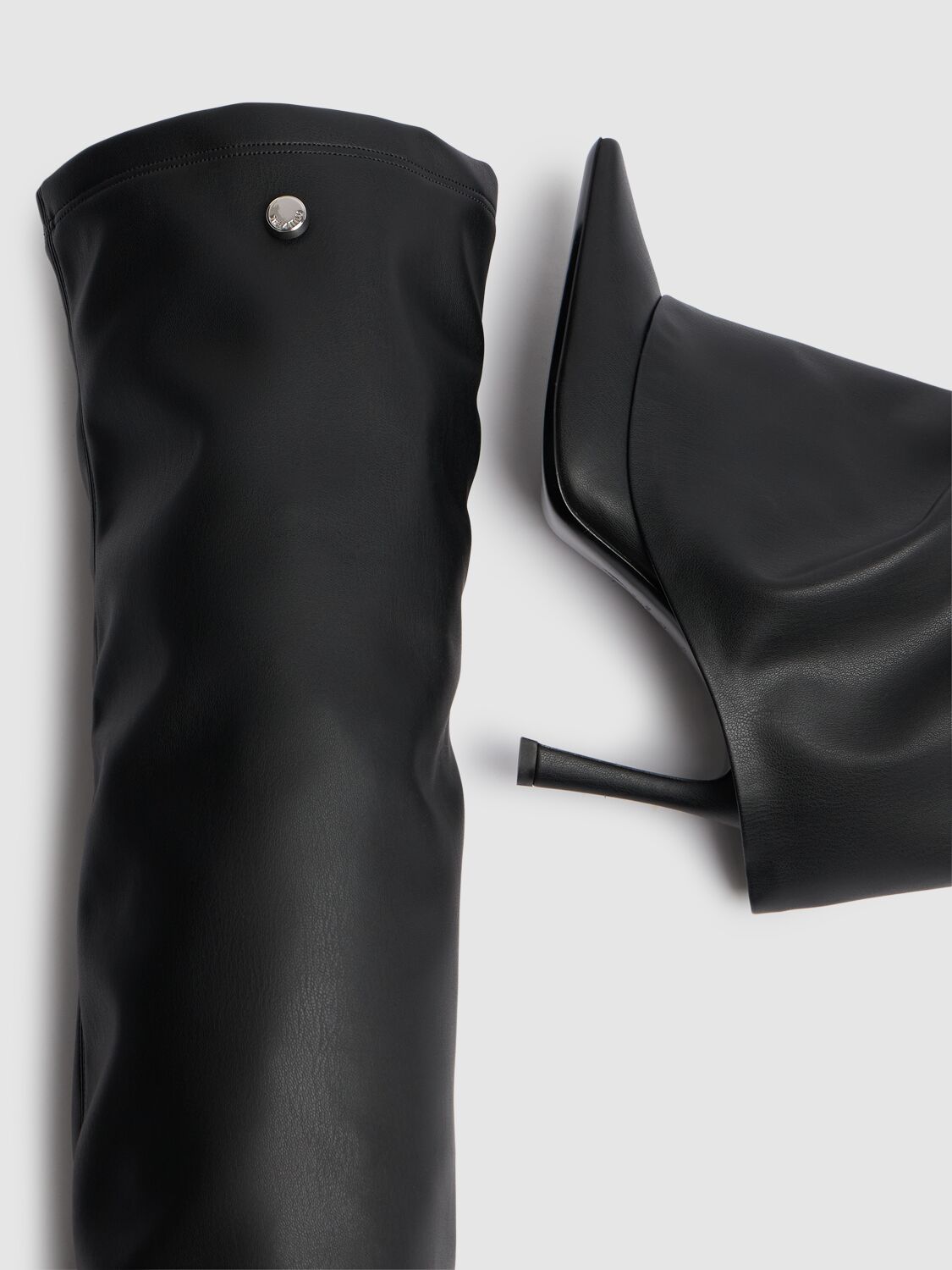 ロングブーツ THE ATTICO Robin OTK' thigh high 95mm The Attico Black Robin OTK Thigh High Boots The Attico