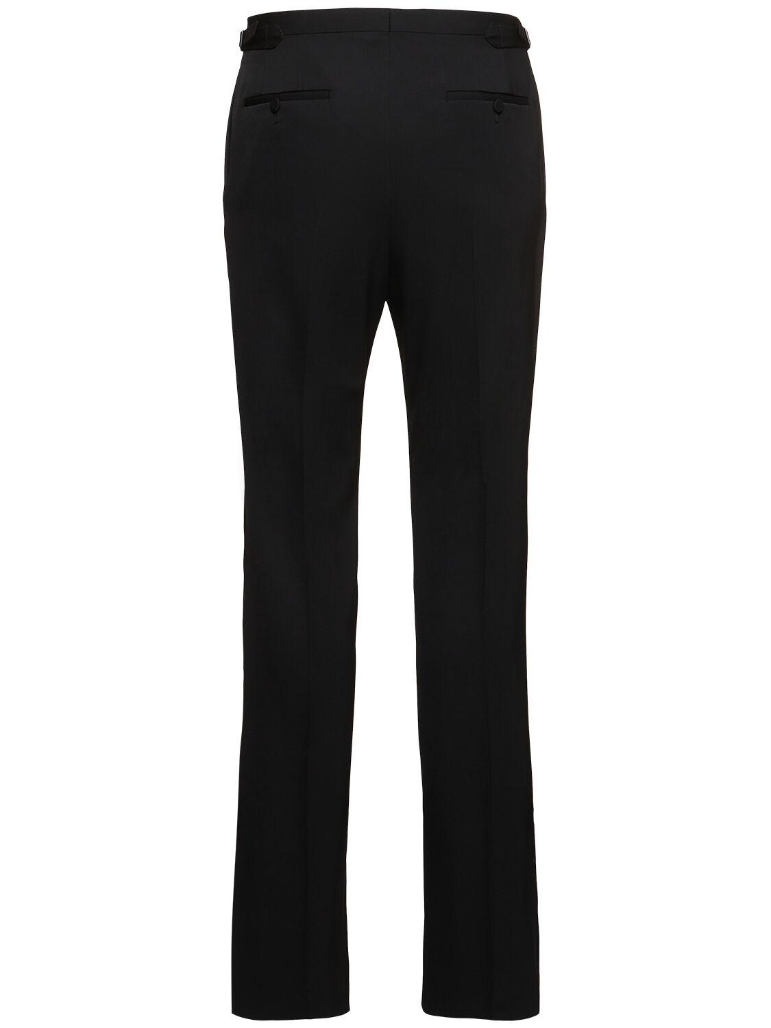 Lanvin Formal Wool Tuxedo Pants In Black