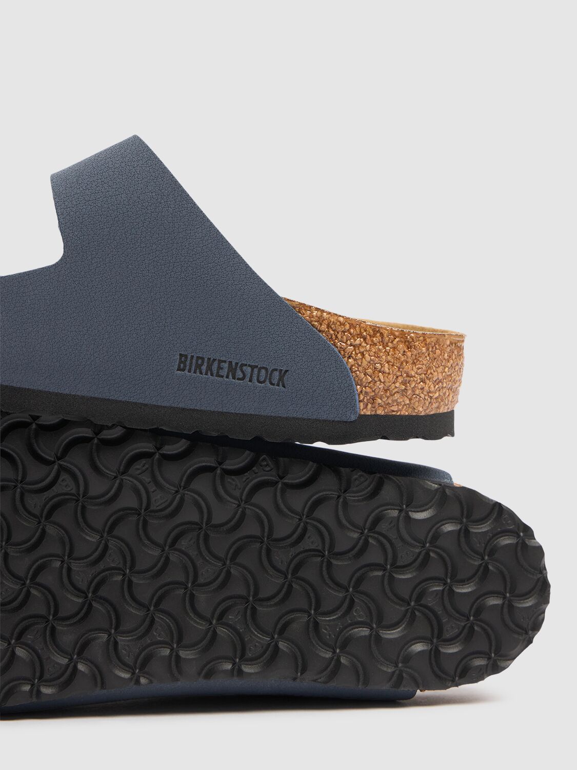 Birkenstock Arizona Soft Slide Sandal In Blue