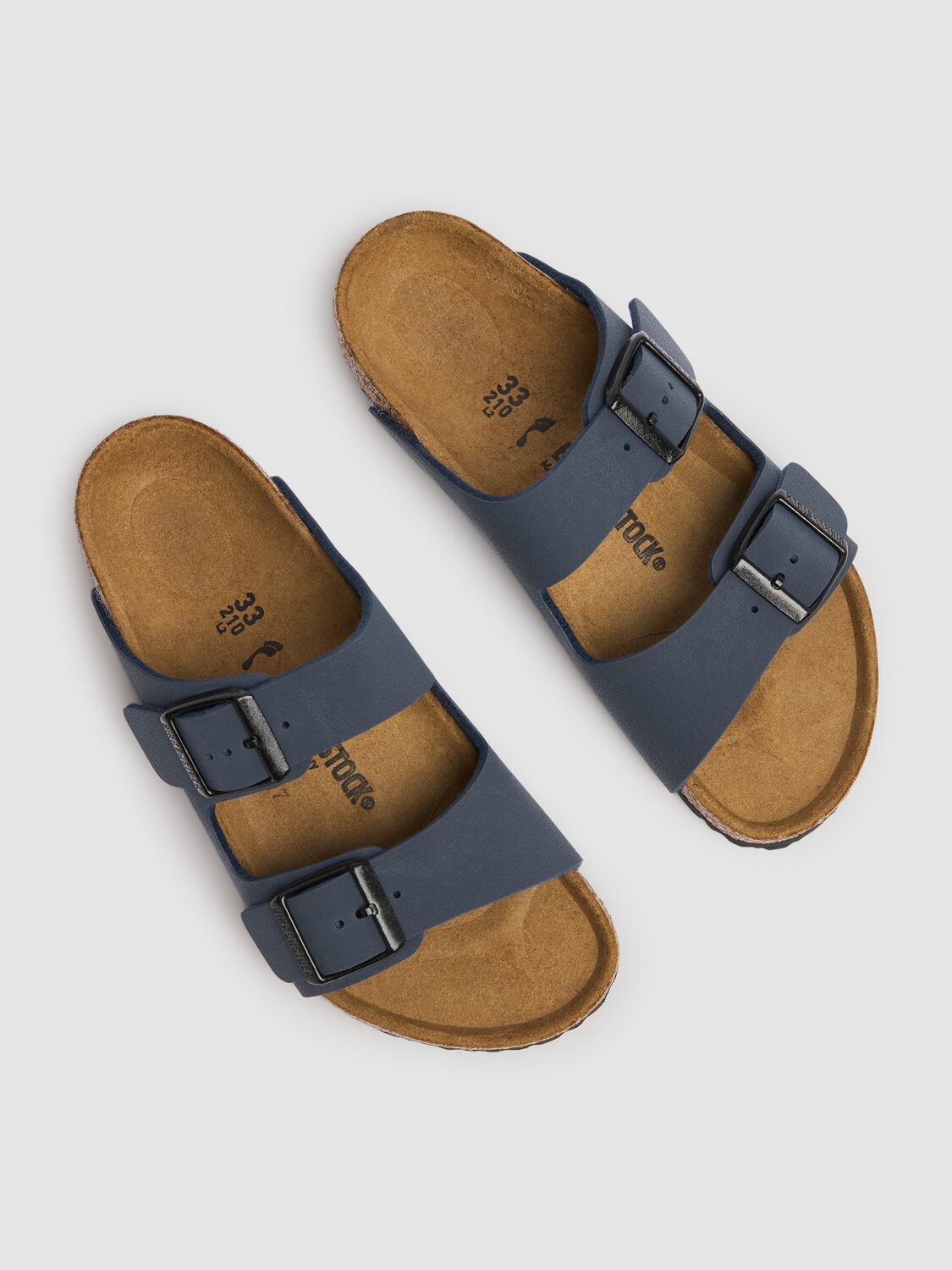 Birkenstock Arizona Soft Slide Sandal In Blue