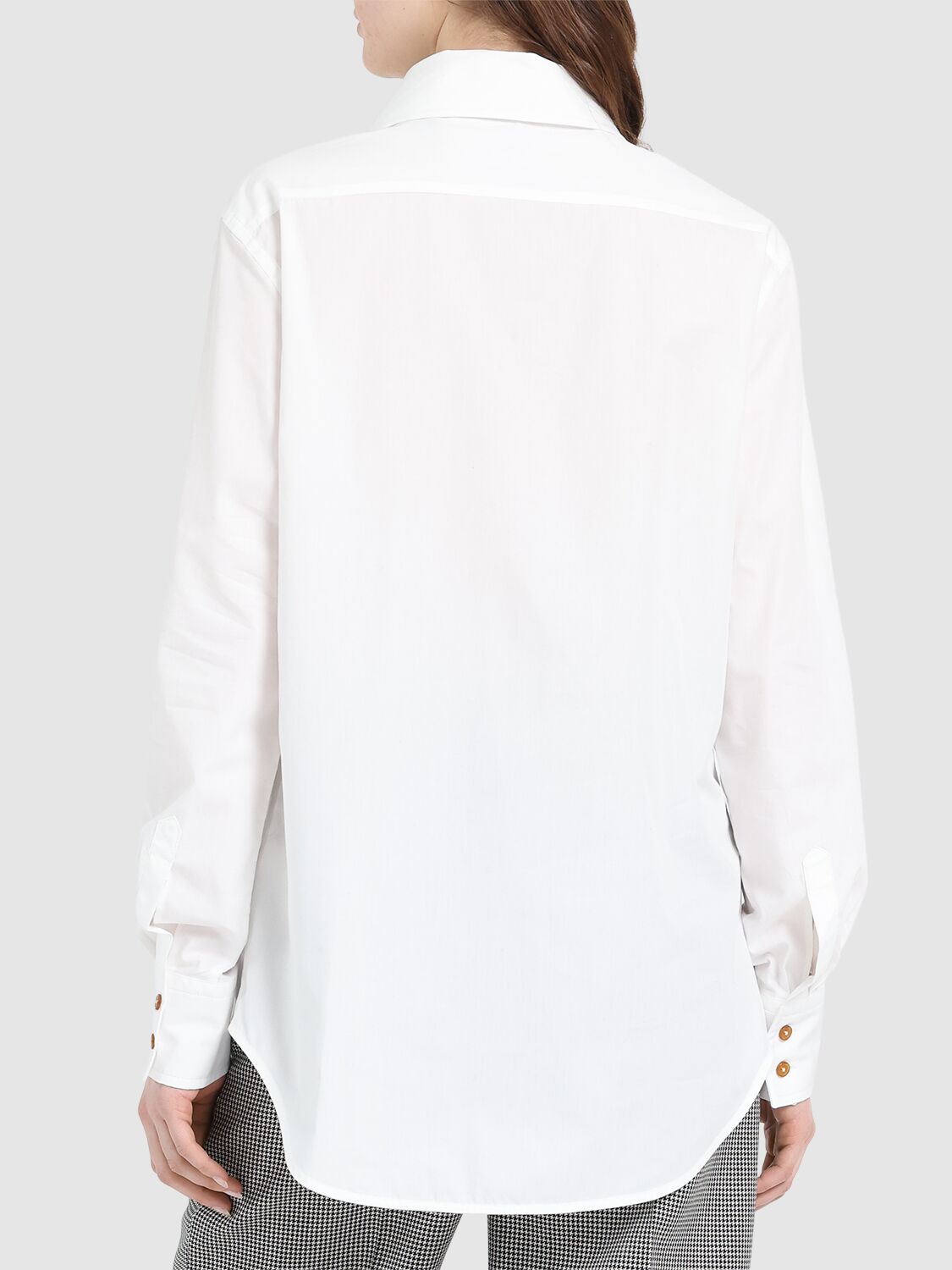 Vivienne Westwood Deconstructed Button-up Shirt In White