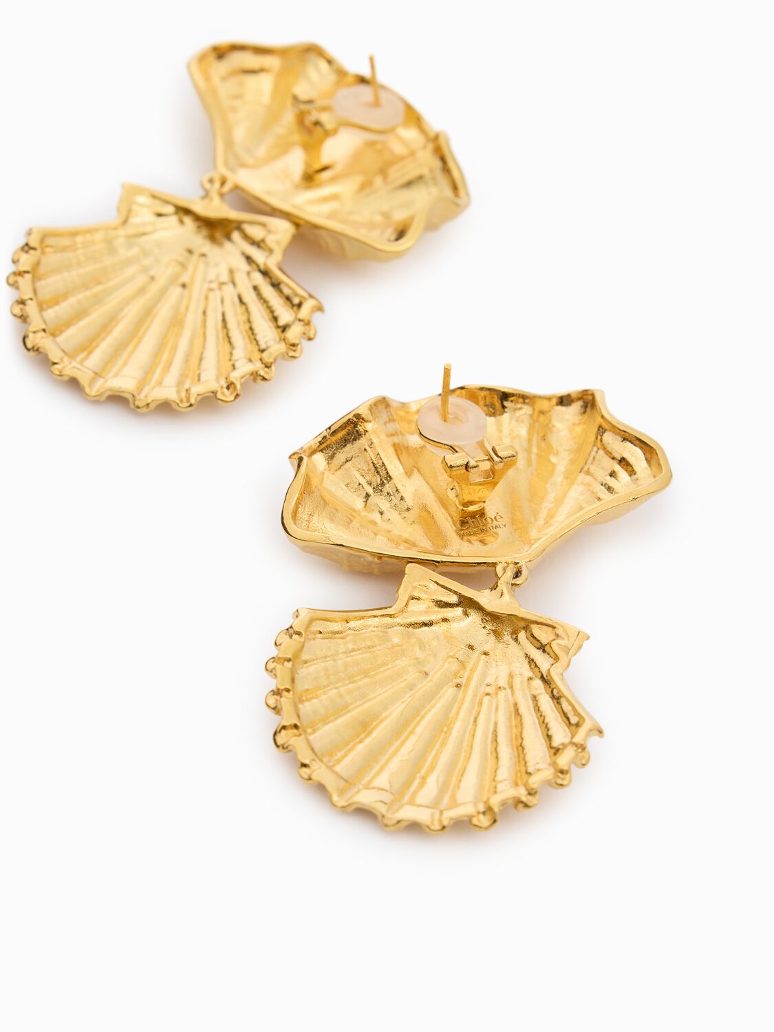 Chloé Shells Faux Pearls Drop Earrings