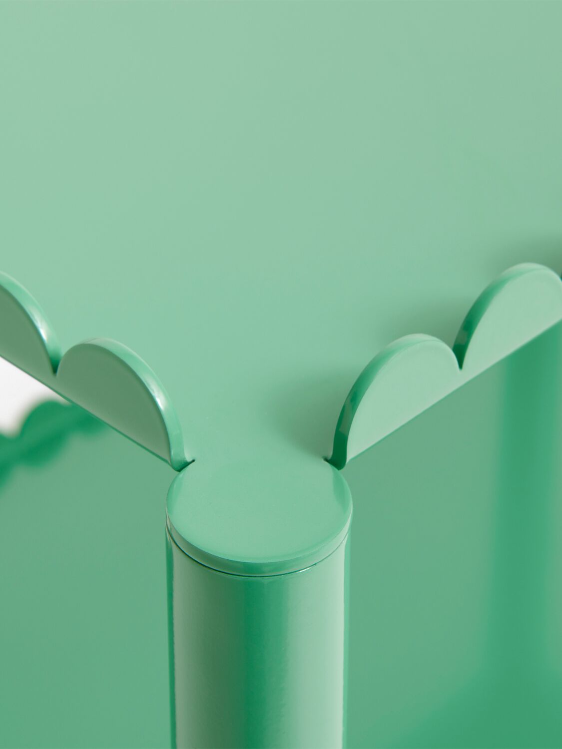 Hay Arcs Steel Trolley In Soft Jade