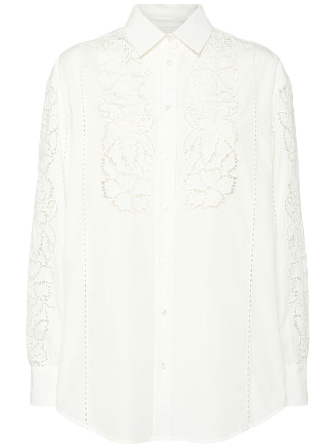 Weekend Max Mara Elmi Embroidered Poplin Shirt