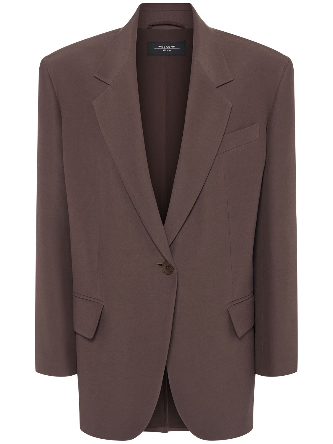 ジャケット Weekend Max Mara FLOC - Cotton blend over blazer Weekend Max Mara Floc Single Breast Cotton Blend Blazer