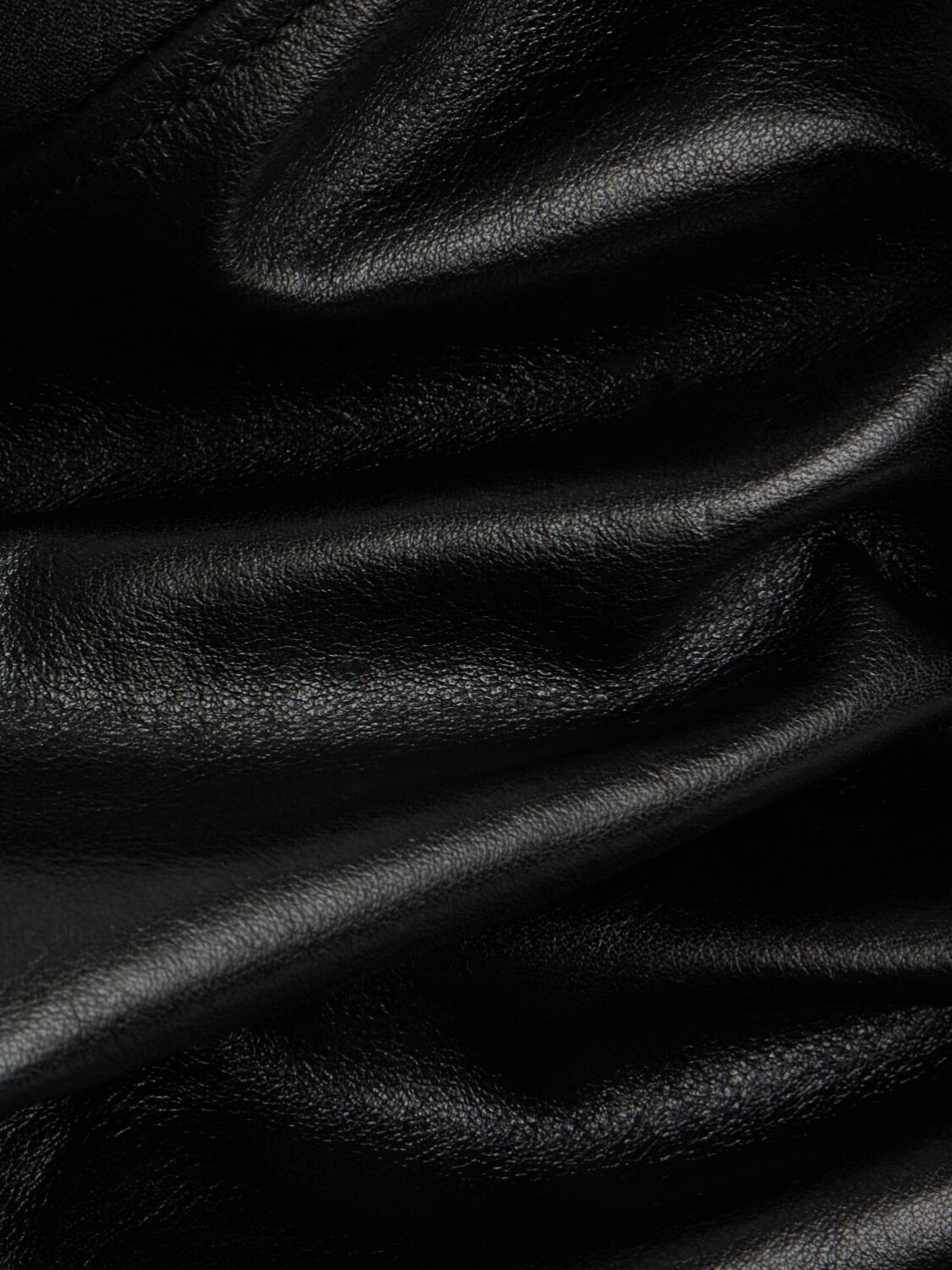 Our Legacy Drip Leather Tote Bag In Black