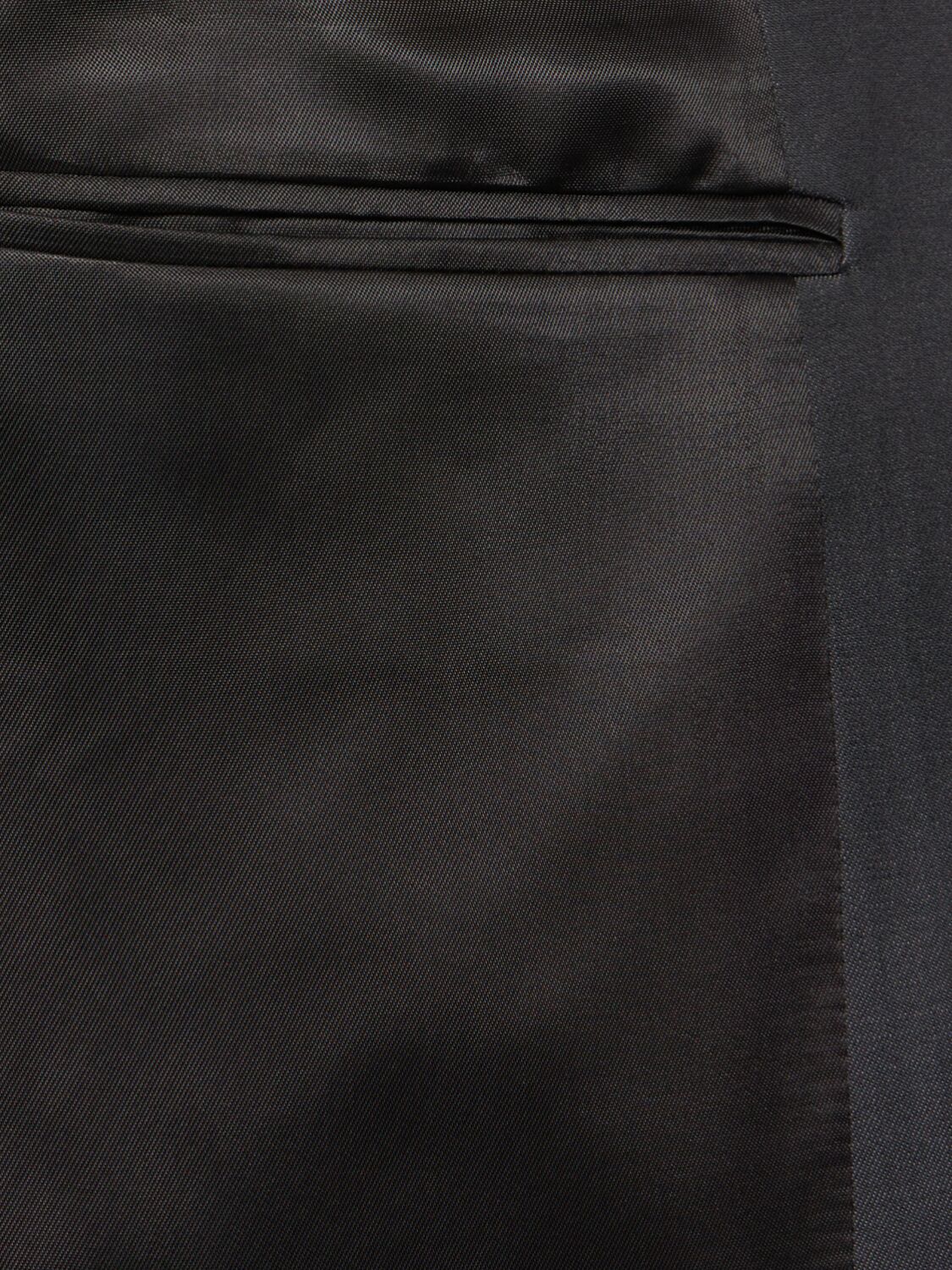 Zegna Single-breasted Tailored Suit In Dark Grey